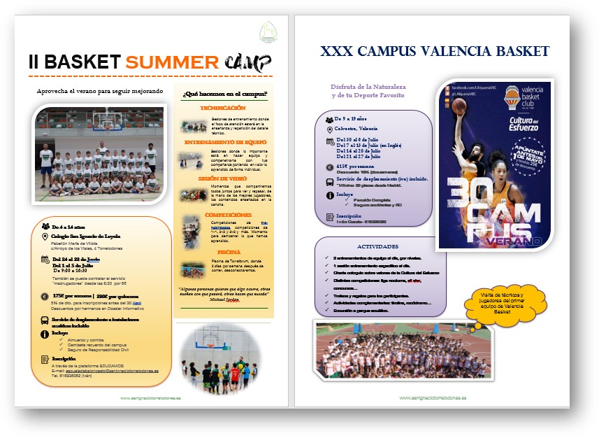 resumen basket camp web