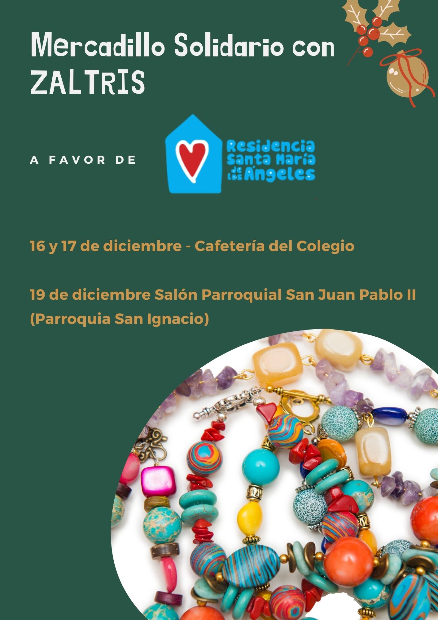 Mercadillo Solidario con ZALTRIS