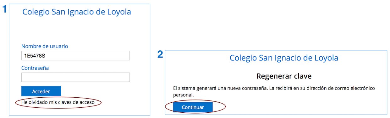 Regenerar claves